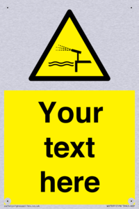 Custom warning water cannon